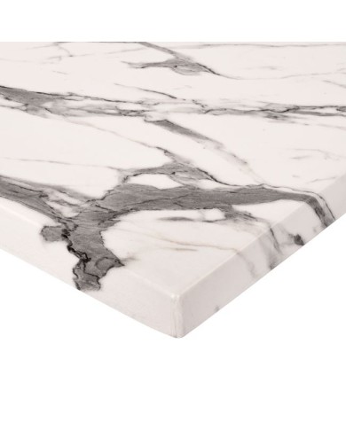 ΕΠΙΦΑΝΕΙΑ ΤΡΑΠΕΖΙΟΥ WERZALIT 120Χ80 MARBLE WHITE-GREY 5657 HM5630.11