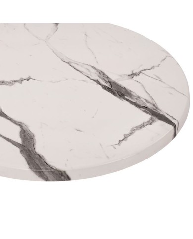 ΕΠΙΦΑΝΕΙΑ ΤΡΑΠΕΖΙΟΥ WERZALIT Φ70 MARBLE WHITE-GREY 5657 HM5228.11