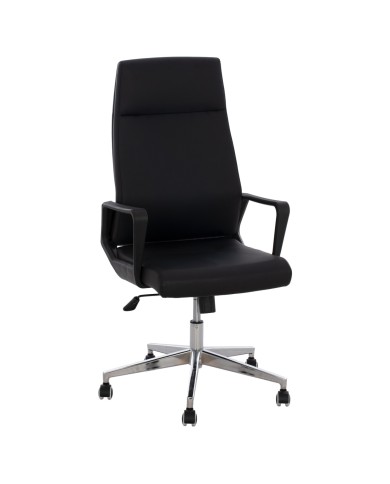 ΚΑΡΕΚΛΑ ΓΡΑΦΕΙΟΥ ΜΑΥΡΗ SUPERIOR HM1167.01 72x70x121 εκ.
