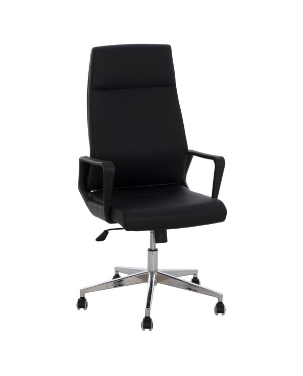 ΚΑΡΕΚΛΑ ΓΡΑΦΕΙΟΥ ΜΑΥΡΗ SUPERIOR HM1167.01 72x70x121 εκ.