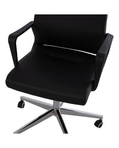 ΚΑΡΕΚΛΑ ΓΡΑΦΕΙΟΥ ΜΑΥΡΗ SUPERIOR HM1167.01 72x70x121 εκ.