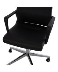 ΚΑΡΕΚΛΑ ΓΡΑΦΕΙΟΥ ΜΑΥΡΗ SUPERIOR HM1167.01 72x70x121 εκ.