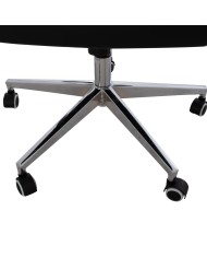 ΚΑΡΕΚΛΑ ΓΡΑΦΕΙΟΥ ΜΑΥΡΗ SUPERIOR HM1167.01 72x70x121 εκ.