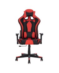 ΚΑΡΕΚΛΑ ΓΡΑΦΕΙΟΥ GAMING DOCKS HM1162.01 ΜΑΥΡΟ ΚΟΚΚΙΝΟ PU 67x70x130 εκ.
