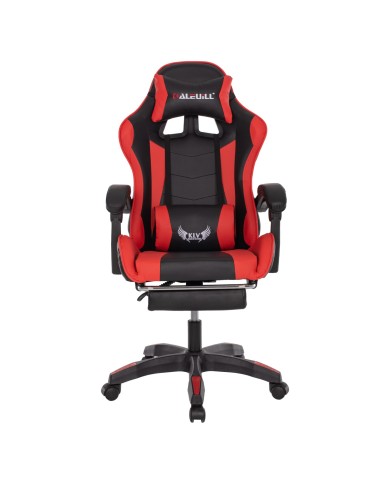 ΚΑΡΕΚΛΑ ΓΡΑΦΕΙΟΥ GAMING FERNANDO HM1182.01 ΜΑΥΡΟ ΚΟΚΚΙΝΟ PU-ΜΑΣΑΖ 58,5x67x118Yεκ.