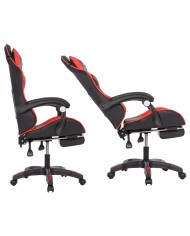 ΚΑΡΕΚΛΑ ΓΡΑΦΕΙΟΥ GAMING FERNANDO HM1182.01 ΜΑΥΡΟ ΚΟΚΚΙΝΟ PU-ΜΑΣΑΖ 58,5x67x118Yεκ.