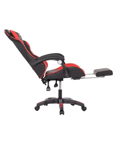 ΚΑΡΕΚΛΑ ΓΡΑΦΕΙΟΥ GAMING FERNANDO HM1182.01 ΜΑΥΡΟ ΚΟΚΚΙΝΟ PU-ΜΑΣΑΖ 58,5x67x118Yεκ.