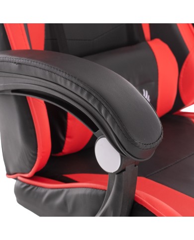 ΚΑΡΕΚΛΑ ΓΡΑΦΕΙΟΥ GAMING FERNANDO HM1182.01 ΜΑΥΡΟ ΚΟΚΚΙΝΟ PU-ΜΑΣΑΖ 58,5x67x118Yεκ.