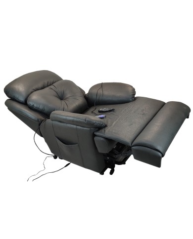ΠΟΛΥΘΡΟΝΑ ΚΡΕΒΑΤΙ RELAX ΜΕ ΜΗΧΑΝΙΣΜΟ MASSAGE ΚΑΙ ΑΝΥΨΩΣΗΣ ΓΙΑ ΗΛΙΚΙΩΜΕΝΟΥΣ ΜΕ ΔΥΟ ΜΟΤΕΡ ΓΚΡΙ ΑΛΕΚΙΣΤΟ ΥΦΑΣΜΑ 80x90x106 εκ.