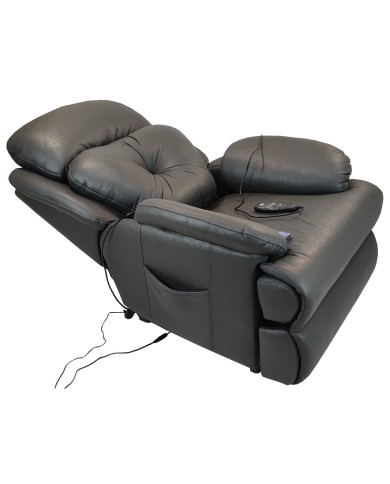 ΠΟΛΥΘΡΟΝΑ ΚΡΕΒΑΤΙ RELAX ΜΕ ΜΗΧΑΝΙΣΜΟ MASSAGE ΚΑΙ ΑΝΥΨΩΣΗΣ ΓΙΑ ΗΛΙΚΙΩΜΕΝΟΥΣ ΜΕ ΔΥΟ ΜΟΤΕΡ ΓΚΡΙ ΑΛΕΚΙΣΤΟ ΥΦΑΣΜΑ 80x90x106 εκ.