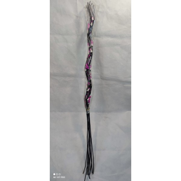 Κλαδιά φυσικά με τεχνητά ανθοί σετ 10 τεμ για βάζο δαπέδου μπουμπούκι μπορντό καφέ 10x140εκ