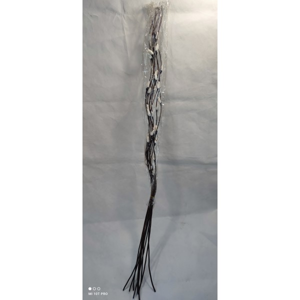 Κλαδιά φυσικά με τεχνητά ανθοί σετ 10 τεμ για βάζο δαπέδου μπουμπούκι άσπρο καφέ 10x140εκ