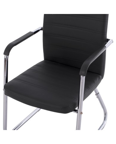 ΠΟΛΥΘΡΟΝΑ DALEY HM1021.01 ΜΕ ΜΠΡΑΤΣΑ ΜΑΥΡΟ PU 56x58x93 εκ.