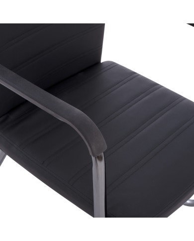 ΠΟΛΥΘΡΟΝΑ DALEY HM1021.01 ΜΕ ΜΠΡΑΤΣΑ ΜΑΥΡΟ PU 56x58x93 εκ.
