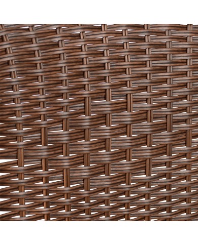 ΠΟΛΥΘΡΟΝΑ ΚΑΡΕΚΛΑ CAMEL HM5015.02 ΚΑΦΕ ΜΕΤΑΛΛΙΚΗ ΜΕ WICKER 48x48-53x72 cm
