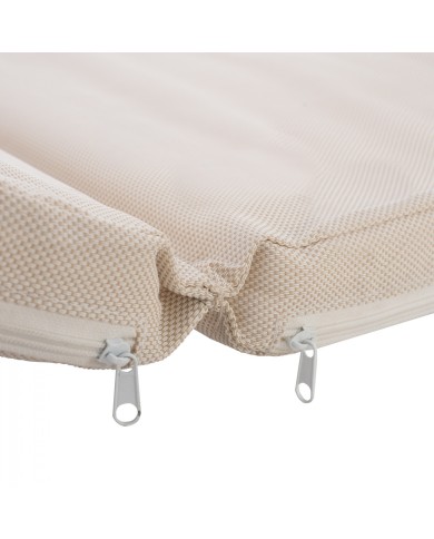 ΜΑΞΙΛΑΡΙ ΞΑΠΛΩΣΤΡΑΣ TEXTILENE 600gr/m2 2X1 SIFNOS ΜΠΕΖ HM11234.60T 196(117+1+78)x58x6εκ.