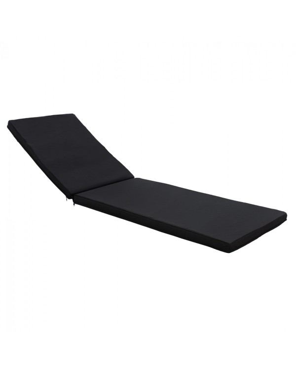 ΜΑΞΙΛΑΡΙ ΞΑΠΛΩΣΤΡΑΣ TEXTILENE 600gr/m2 2X1 SIFNOS ΜΑΥΡΟ HM11234.05T 196(117+1+78)x58x6εκ.