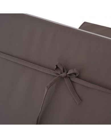 ΜΑΞΙΛΑΡΙ ΞΑΠΛΩΣΤΡΑΣ POLYESTER SIFNOS ΓΚΡΙ HM11235.10P 190x70x11 εκ.