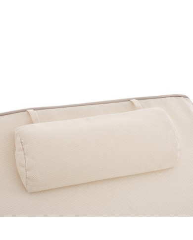 ΜΑΞΙΛΑΡΙ ΞΑΠΛΩΣΤΡΑΣ TEXTILENE 600gr SIFNOS ΜΠΕΖ HM11236.60T 196(117+1+78)x58x9εκ.