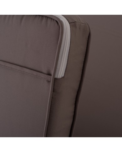 ΜΑΞΙΛΑΡΙ ΞΑΠΛΩΣΤΡΑΣ POLYESTER CHIOS ΓΚΡΙ HM11236.10P 196(117+1+78)x58x9εκ.