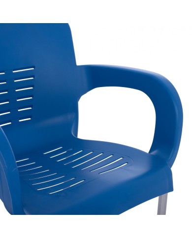 ΠΟΛΥΘΡΟΝΑ ΠΟΛΥΠΡΟΠΥΛΕΝΙΟΥ RECYCLED HM5592.18 ΜΠΛΕ ΧΡΩΜΑ 59x58x81 cm.