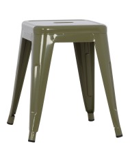 ΣΚΑΜΠΩ ΜΕΤΑΛΛΙΚΟ HM0096.13 MELITA ΣΕ DARK OLIVE GREEN 39x39x46 εκ.