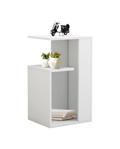 ΒΟΗΘΗΤΙΚΟ ΤΡΑΠΕΖΙ DAWN ΜΕΛΑΜΙΝΗΣ ΛΕΥΚΟ 35X29,5X60Yεκ.HM8880.11