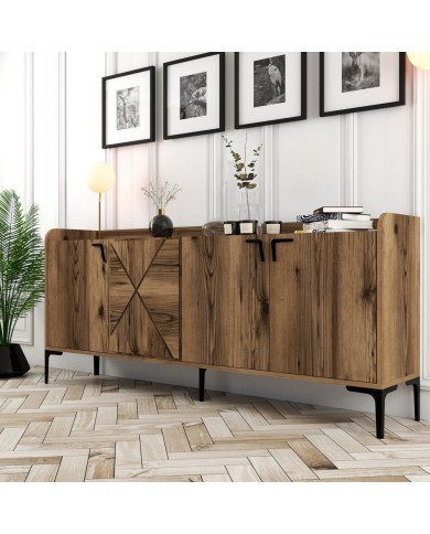 ΜΠΟΥΦΕΣ ΜΕΛΑΜΙΝΗΣ ΚΑΡΥΔΙ HM9433.04  180x35x78Υ εκ.