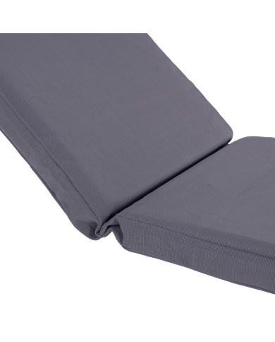 ΜΑΞΙΛΑΡΙ ΞΑΠΛΩΣΤΡΑΣ TEXTILENE 600gr/m2 ΓΚΡΙ SIFNOS HM11234.30T 196(117+1+78)x58x6Υ εκ.