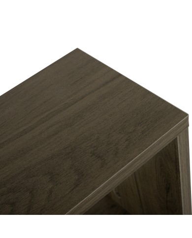 ΒΟΗΘΗΤΙΚΟ ΤΡΑΠΕΖΙ ΜΕ ΡΑΦΙΑ AMEER ΜΕΛΑΜΙΝΗ ΣΕ OLIVE GREY ΧΡΩΜΑ HM8881.12 50x17x56Υεκ.