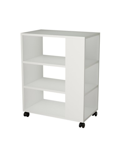 ΡΑΦΙΕΡΑ ΜΕΛΑΜΙΝΗΣ ΜΕ ΡΟΔΑΚΙΑ ΛΕΥΚΗ HM9441.01 60x35x75Υεκ.