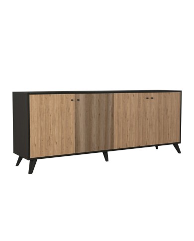 ΜΠΟΥΦΕΣ ΜΕΛΑΜΙΝΗΣ HM9446.01 ΜΑΥΡΟ-ΦΥΣΙΚΟ 180x40x78,6Υεκ.