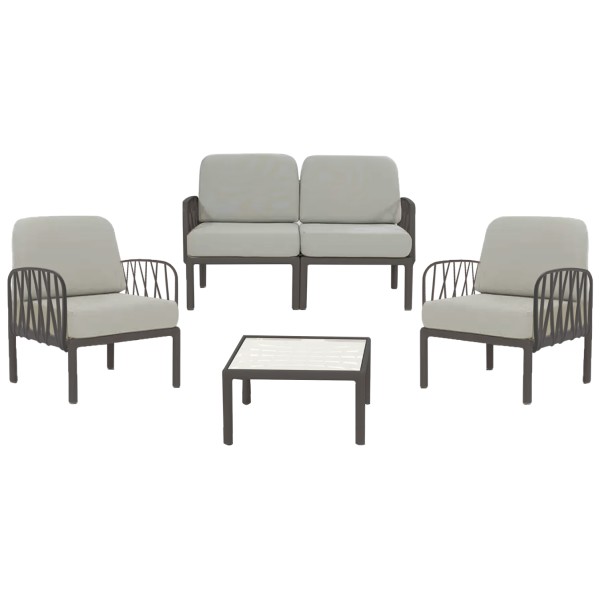 ΣΕΤ ΣΑΛΟΝΙ 4ΤΜΧ ΠΟΛΥΠΡΟΠΥΛΕΝΙΟΥ ΑΝΘΡΑΚΙ-ΓΚΡΙ ΜΑΞΙΛΑΡΙΑ HM5932.10