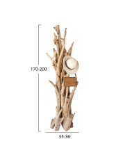 ΚΑΛΟΓΕΡΟΣ HM9367 ΑΠΟ ΜΑΣΙΦ ΞΥΛΟ TEAK ΦΥΣΙΚΟ 170-200ΕΚ.
