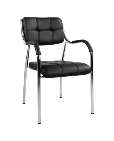 ΚΑΡΕΚΛΑ ΓΡΑΦΕΙΟΥ OBERON HM1018.01 ΜΑΥΡΟ PU 54x52x87 εκ.