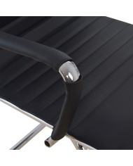 ΚΑΡΕΚΛΑ ΕΠΙΣΚΕΠΤΗ HM1023.01 BOSS ΜΕ ΜΠΡΑΤΣΑ Κ ΜΑΥΡΟ PU 58x62x90 εκ.
