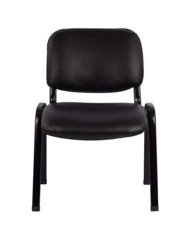 ΚΑΡΕΚΛΑ JANISHA HM1010.01 ΜΕ ΔΕΡΜΑΤΙΝΗ PU ΜΑΥΡΟ 54x59x78 εκ.