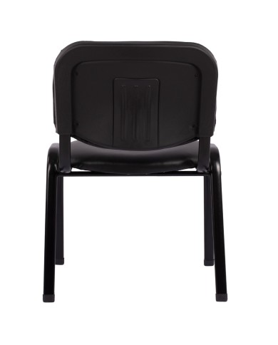 ΚΑΡΕΚΛΑ JANISHA HM1010.01 ΜΕ ΔΕΡΜΑΤΙΝΗ PU ΜΑΥΡΟ 54x59x78 εκ.
