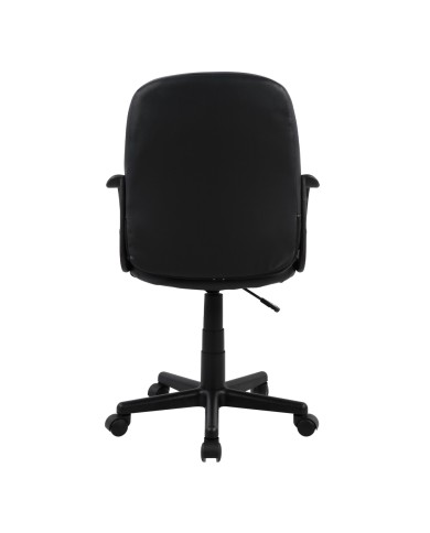 ΚΑΡΕΚΛΑ ΓΡΑΦΕΙΟΥ GRANE HM1005 ΜΕ ΜΠΡΑΤΣΑ ΜΑΥΡO PU 56,5x50x88-100Υ εκ.