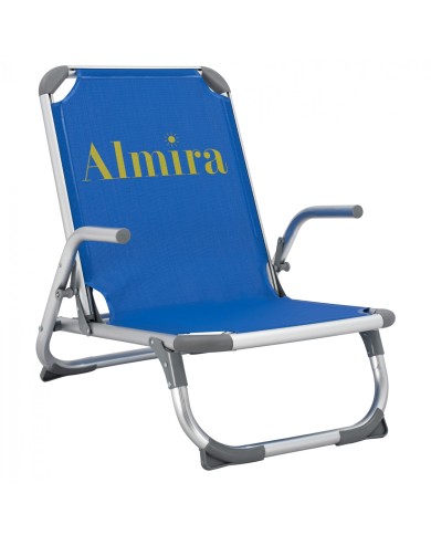 ΚΑΡΕΚΛΑΚΙ ΠΑΡΑΛΙΑΣ ΨΗΛΗ ΠΛΑΤΗ ALMIRA HM5053.01 ΒΑΡΕΩΣ ΤΥΠΟΥ ΜΠΛΕ ΑΛΟΥΜΙΝΙΟΥ 56x70x66 cm.