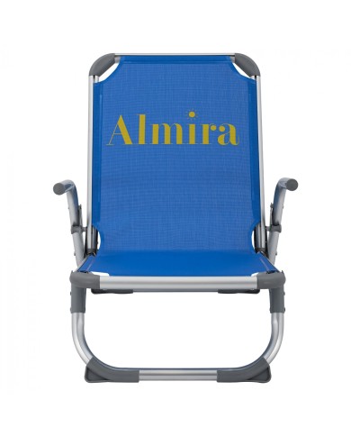 ΚΑΡΕΚΛΑΚΙ ΠΑΡΑΛΙΑΣ ΨΗΛΗ ΠΛΑΤΗ ALMIRA HM5053.01 ΒΑΡΕΩΣ ΤΥΠΟΥ ΜΠΛΕ ΑΛΟΥΜΙΝΙΟΥ 56x70x66 cm.