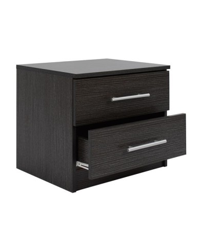 ΚΟΜΟΔΙΝΟ ΜΕΛΑΜΙΝΗΣ CHELSEA HM2220.01 ZEBRANO 48X40,5X41,5 εκ.