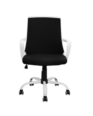 ΚΑΡΕΚΛΑ ΓΡΑΦΕΙΟΥ MALFOI HM1053.01 ΜΑΥΡO MESH & ΠΟΔΙ ΜΕΤΑΛΛΙΚΟ 58x59x103 εκ.