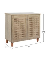 ΠΑΠΟΥΤΣΟΘΗΚΗ-ΝΤΟΥΛΑΠΙ ΞΥΛΙΝΗ CASSIOPE HM2208.02 SONAMA 77Χ34Χ63Υεκ.