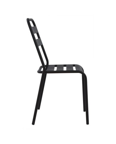 ΚΑΡΕΚΛΑ ΜΕΤΑΛΛΙΚΗ ΜΑΥΡΗ JASON HM5177.01 43x50x86cm