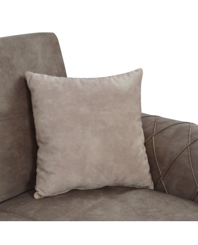 ΣΑΛΟΝΙ ΣΕΤ 2ΤΜΧ 3Θ & 2Θ ΚΑΝΑΠΕΣ GOLD ΚΑΦΕ HM3069.01 220x80x90 εκ.& 165x80x90 εκ.