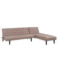 ΚΑΝΑΠΕΣ ΚΡΕΒΑΤΙ ΓΩΝΙΑ ΑΝΑΣΤΡΕΨΙΜΗ ZELDA HM3154.02 ΜΕ ΜΠΕΖ ΥΦΑΣΜΑ 254X163X74Y εκ.