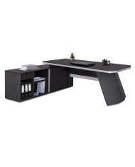 ΓΡΑΦΕΙΟ ΕΠΑΓΓΕΛΜΑΤΙΚΟ ΑΡΙΣΤΕΡΗ ΓΩΝΙΑ ROSEWOOD HM2083L 220X180X76Υ εκ.
