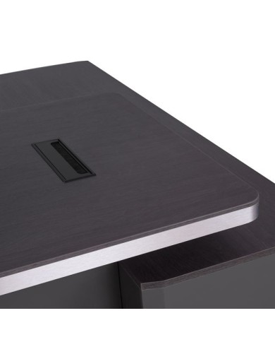 ΓΡΑΦΕΙΟ ΕΠΑΓΓΕΛΜΑΤΙΚΟ ΑΡΙΣΤΕΡΗ ΓΩΝΙΑ ROSEWOOD HM2083L 220X180X76Υ εκ.