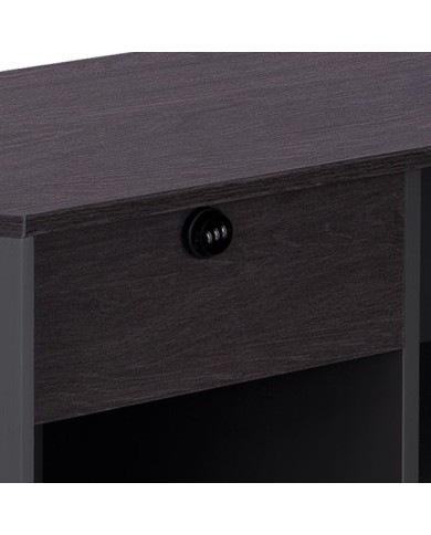 ΓΡΑΦΕΙΟ ΕΠΑΓΓΕΛΜΑΤΙΚΟ ΑΡΙΣΤΕΡΗ ΓΩΝΙΑ ROSEWOOD HM2083L 220X180X76Υ εκ.